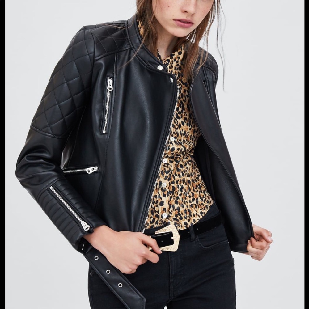 Faux Leather Jacket